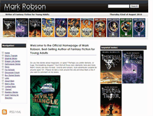 Tablet Screenshot of markrobsonauthor.com